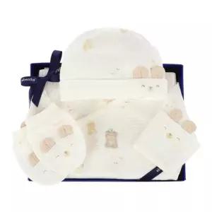 [갤러리아] (압소바,말띠,임신축하,태교,출산)새싹곰오가닉곰배냇슈트+모자+손싸개(A1A-13122)