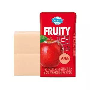 [동원][G] 덴마크 푸르티 사과 설탕무첨가 고과즙 주스 120ml 48팩