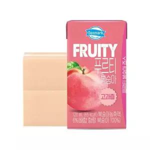 [동원][G] 덴마크 푸르티 복숭아 설탕무첨가 고과즙 주스 120ml 48팩