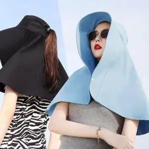 [하프클럽/셀러허브_여성트랜드패션]와이드 모자 사하라캡 편한 햇빛차단