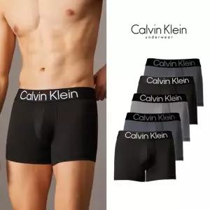 CK 남성 속옷 팬티 볼드로고 마이크로 박서 브리프 드로즈 트렁크 5장 세트