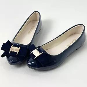 리본 여성 플랫슈즈 에나멜 구두 치마 정장 슬랙스 여자 신발