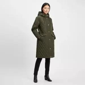 BURBERRY 힐게이트 여성 후드 퀼팅 코트 8110324