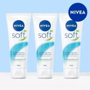 니베아 소프트 리프레싱 모이스춰라이징 크림 75ml 3개