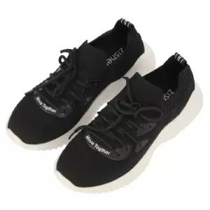 [지센] (2컬러) 레터링 니트 스니커즈 LAASP201