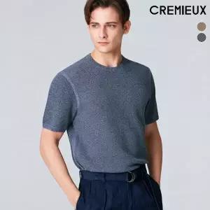 다니엘크레뮤 썸머 린넨 블렌디드 반팔 니트 2종 택1
