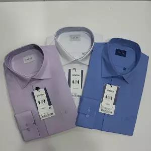 [예작]남성 모달셔츠 링클프리로 구김적은 스판셔츠 카라소매 배색으로 일반핏 YJESBR115