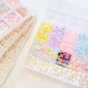 24칸 비즈세트 꽃 플라워 비즈공예 공예재료 DIY 팔찌만들기