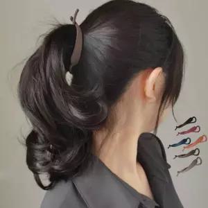 올림머리 여성 집게핀 헤어집게 슬림 바나나핀 꼬임 헤어핀 6컬러