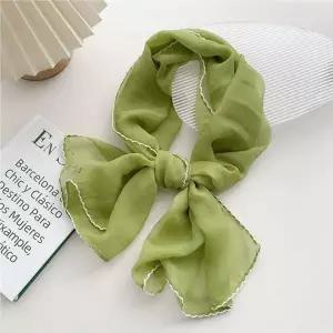 코코비치 쁘띠 스카프 레이스 미니 실크 여름 목 봄-WFICPYM