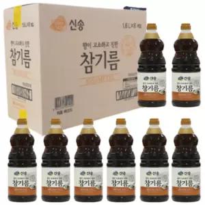 참기름 신송 참기름 1.6L X 8통 (1박스) 해표 오뚜기 메이커 업소용