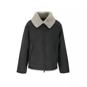 남성 에코 스웨이드 오버핏 무스탕 HABMU1ACA