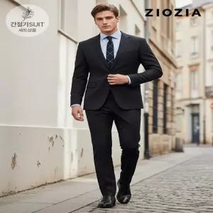 [지오지아]울혼방 블랙 정장세트 (ABE1SB1202_ABE1SP1202_BK)