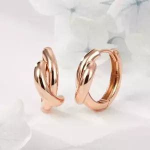 [비앤비골드] 18K 크로스 링스틱 원터치 귀걸이 L 한쌍 PNE41759