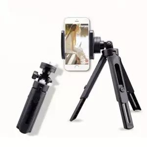 휴대용 브이로그 높이조절 핸드폰 미니 삼각대 거치대 카메라 셀프촬영 용품 개인 스마트 미러리스