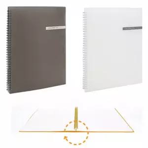 180도 수평 펼침 트윈링 클리어 파일 악보화일