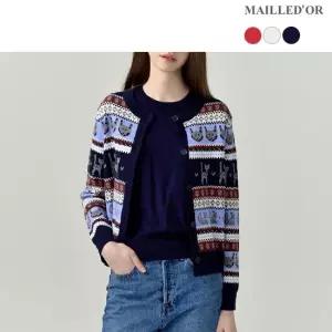 [홈쇼핑인기]마예도르 패턴 가디건+반팔니트 2종