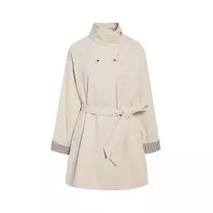 [롯데백화점]제이제이지고트 체크 소매 하프 트렌치코트 GS3N0TC301