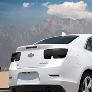 2013-2015 쉐보레 말리부와 호환되는 블랙아웃 스모크의 비닐 테일 라이트 프리 컷 필름 틴트 커버 키트 -