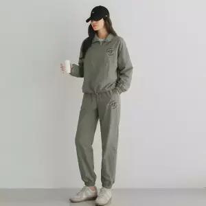 [핑크시슬리] SET/내셔널 윈드 아노락 자수 조거 트레이닝세트