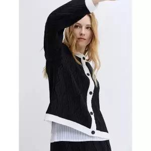 [플리츠미][최초가 269000원] 로프 엠브로이더리 라운드 자켓_PPJKS026012