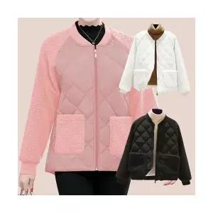 플리스자켓 뽀글이 패딩 자켓 플리스 누빔 깔깔이 점퍼 퀼팅_684406