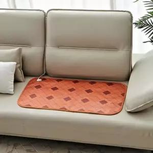 패턴 85x46 국산 2인 용 엉덩이 전기 장판 온열 매트 소파 쇼파 의자 절전형 방석 패드