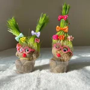 손길집 잔디인형 토피어리 반려식물 만들기 세트 홈가드닝 잔디 식물 키우기 꾸미기 키트 집꾸미기 취미 셀