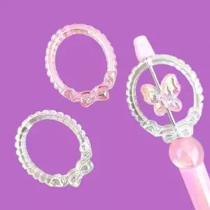 비즈팡 [BG-3-07]볼꾸파츠 오로라리본타원프레임 35x42mm 볼꾸프레임 헨꾸 거꾸 키링용 (1개)