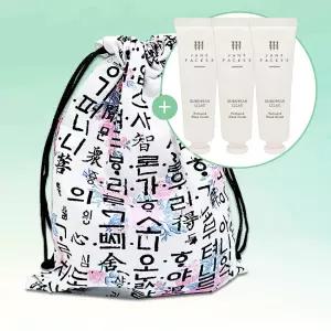 핸드메이드 (제인패커 유로피안 라일락 핸드크림30mlx3) 복주머니 스타일 스트링 파우치