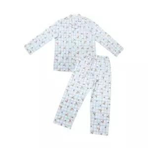 [갤러리아] [비비안][남]곰돌이 체크나염 60수아사 순면 남성잠옷 MP8887A/BL