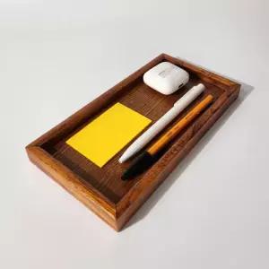 원목 펜트레이 펜접시 우드 나무 연필꽂이
