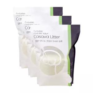 털쟁이 연구소 갓성비 카사바 응고형 고양이 모래 9.6kg
