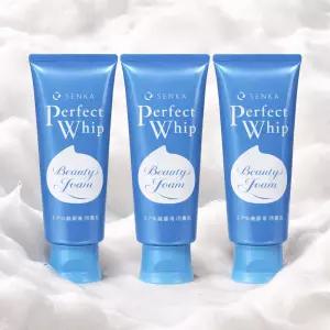 2+1 센카 퍼펙트휩 페이셜 워시 시세이도 일본 클린징폼 세안제 120g 총 3개