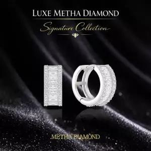 메타다이아몬드 실버925 팬시 바게트컷 귀걸이 1종