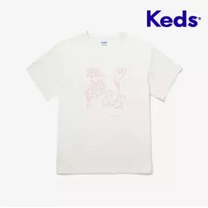 KEDS 플라워 티셔츠_KD2RSG2105FOWH