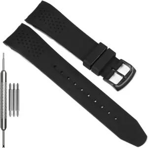 WISTARMOR 23mm 실리콘 시계 밴드 시티즌 남성용 에코 드라이브 위켄더 스포츠 스트랩 AW1158-05L