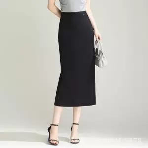 여름 오피스룩 스커트 여사친 블랙 힙업 원턱 H라인 일자 슬림핏 에이치 admr1