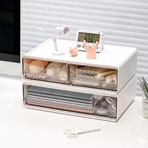 팬트리정리함 데스크서랍 소품수납함 가로2칸형