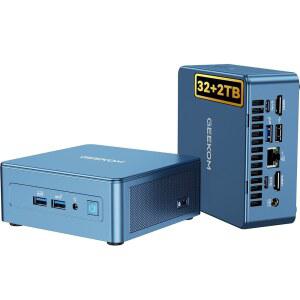 13세대 인텔 i9-13900HK가 탑재된 GEEKOM IT13 미니 PC 2025 | 32GB RAM | 2TB NVMe SSD | 윈도우 11 프로 | 6X USB | 8K 쿼드 디스플레이 | WiFi 6E | SD 슬롯 | 인텔 NUC13 대체 데스크톱 컴퓨터