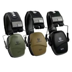 사격용 청력 보호기 전문 안전 귀마개 수동 소음 차단 휴대용 헤드셋 NRR 25dB 총기용