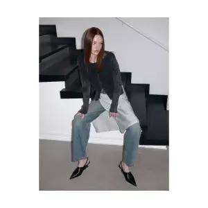 매장정품 8SECONDS 에잇세컨즈 데미지 스트레이트 데님 블루 165321APGP 1204027