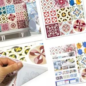 환타스틱스 타일 벽 타일시트지 북유럽풍 주방 스티커 모던 핑크 FWDC749720