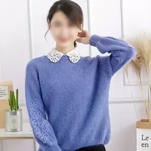 넥케이프  블라우스  화이트 블랙  레이어드 레이스카라