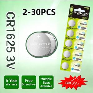 3V 90mAh CR1625 코인 셀 배터리 CR 시계 원격 키용 리튬 버튼