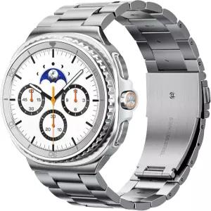 삼성 갤럭시 워치 8 40mm/44mm/클래식 46mm 2025와 호환되는 메탈 밴드 남성용 갭 비즈니스 스테인리스