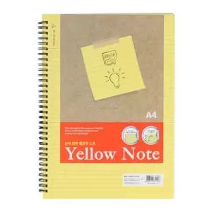 알파 옐로우 스프링노트 A4 좌철