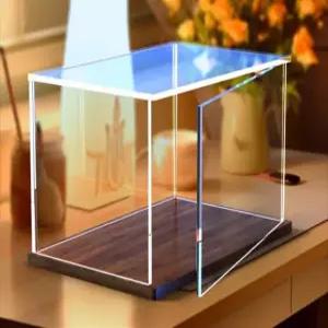 피규어 케이스 전시장 조명 소형 아크릴 보관함 투명 장식품 미니 수납 박스 장식장 휴대용
