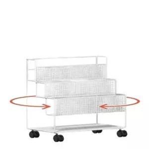 이동형 책꽂이 북카트 철제 도서관 이동식 사무실 바퀴달린 정리함 수납