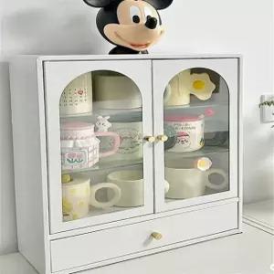 소형 그릇장 복고풍 엔틱 서랍 진열장 장식장 찬장 미니 레트로 주방 홈카페 커피장